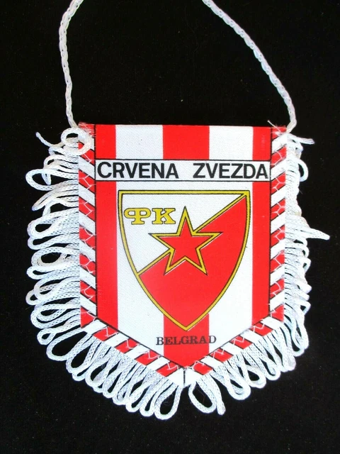 Fanion Football Ancien Partizan Belgrade – Années 70/80 – Très Bon état