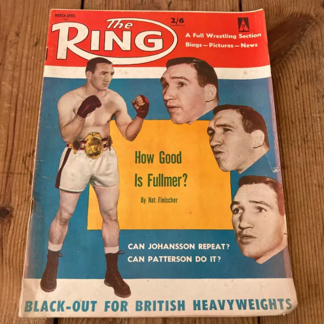 Vintage The Ring Boxing Magazine 1960 British Editions Patterson Johannson