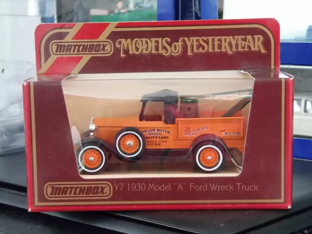 MATCHBOX LESNEY Models Of Yesteryear Ford Model A 1930 Orange Y7