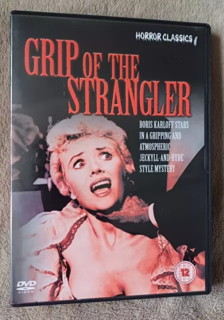 GRIP OF THE STRANGLER (1965) Boris Karloff horror film region 2 uk DVD EXCEL CON