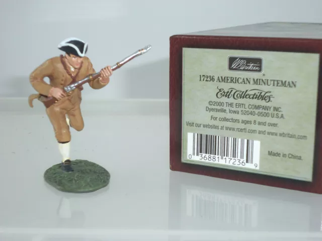 Britains 17236 American Revolution Minuteman With Rifle Metal Toy Soldier Figure