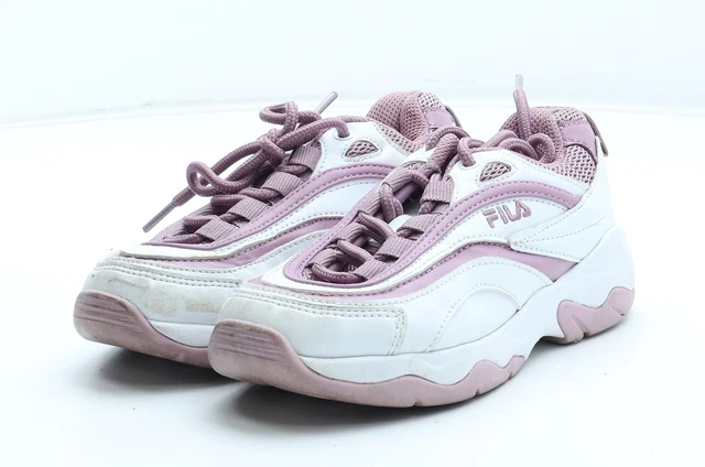 FILA GIRLS PINK Polyurethane Trainer UK 11 EU 29 8.75 PicClick UK