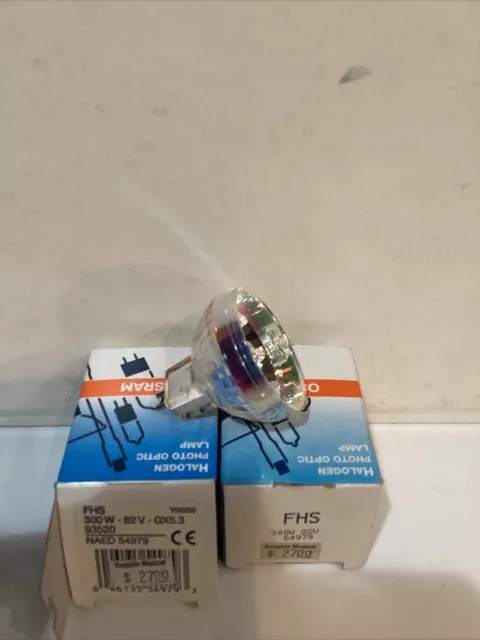 OSRAM FHS Photo Optic Lamp, 300W 82V, New/Old Stock