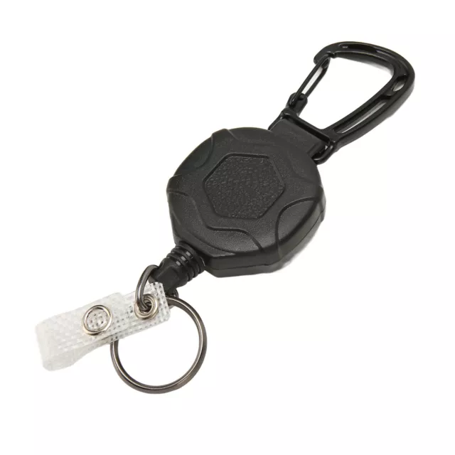 Retractable Keychain Heavy Duty Badge Holder With Retractable Steel