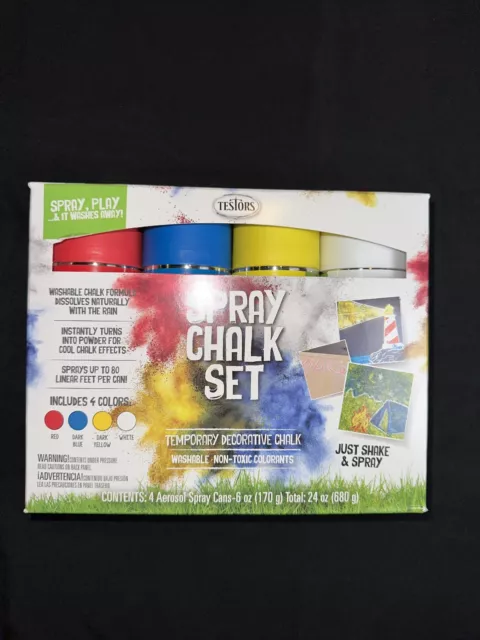 Get Creative with Testors Temporary Spray Chalk! Spray, Play and Wash Away!  