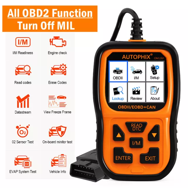 AUTOPHIX OM126P OBD2 Scanner Code Leser Auto Diagnose Check Engine Licht für BMW