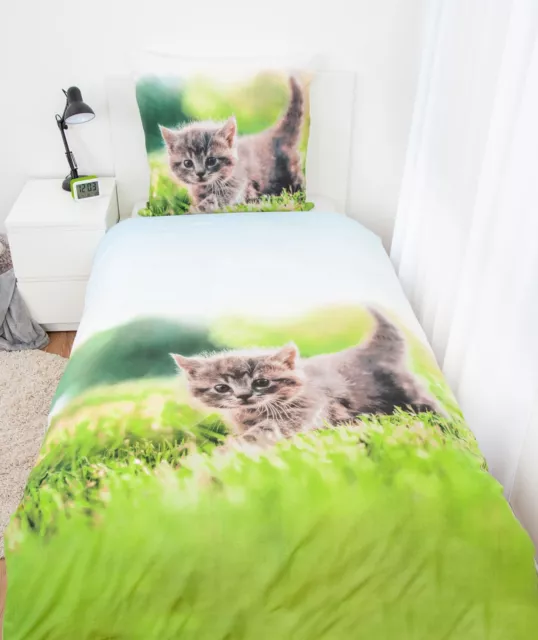 Herding Linge de Lit Réversible Set Chats 2 tlg.135 X 2