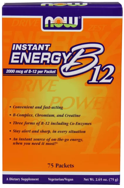 (50g, 369,80 EUR/1Kg) NOW Foods Vitamin B-12, Instant Energy - 75 packets