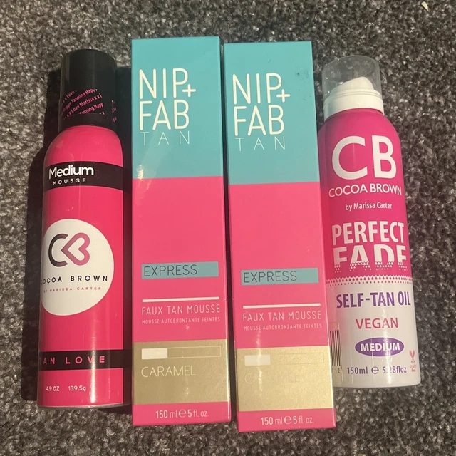 Nip And Fab Tanning Bundle Cocoa Brown Self Tan Oil Caramel medium