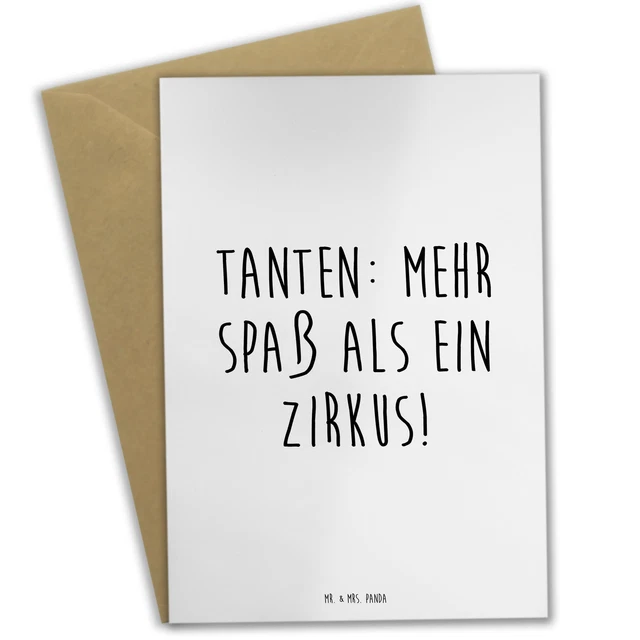 Lustige Geburtstagskarte Für Tante - Auntisaurus Dinosaurier Design, A6, Inkl. Umschlag
