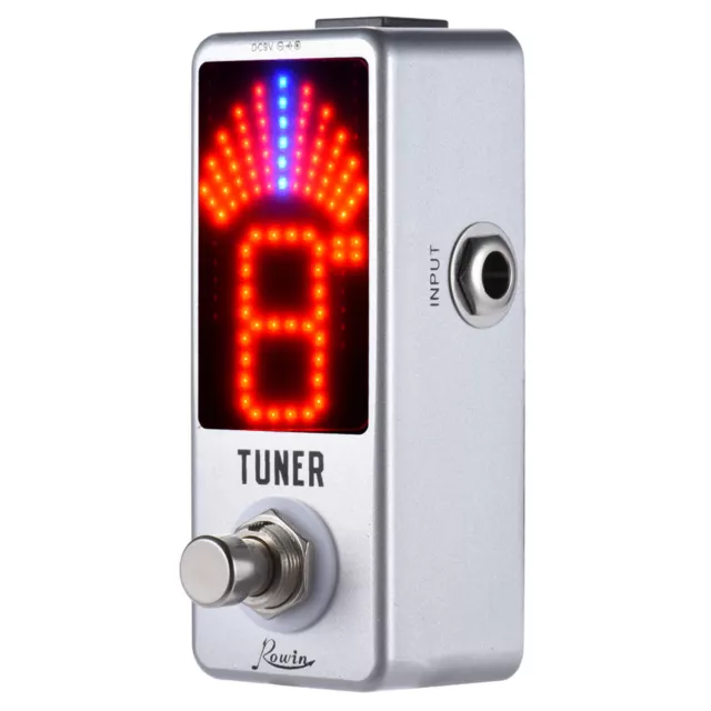 Chromatic Tuner Pedal Effect  Display True Bypass Guitar Bass   W4N9