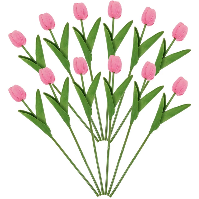 12 un. tulipanes flores ramas tulipanes ramos de flores adornos pu