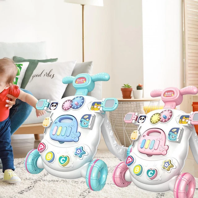 Étapes multifonctions Baby Push Walker Push Along Walker pendant plus de 9 mois
