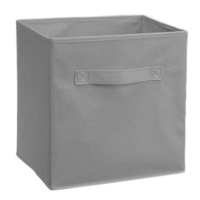 Stoffbox Boxen Aufbewahrungsbox mit Deckel Truhe faltbar 32x32 cm Faltbox Stoff