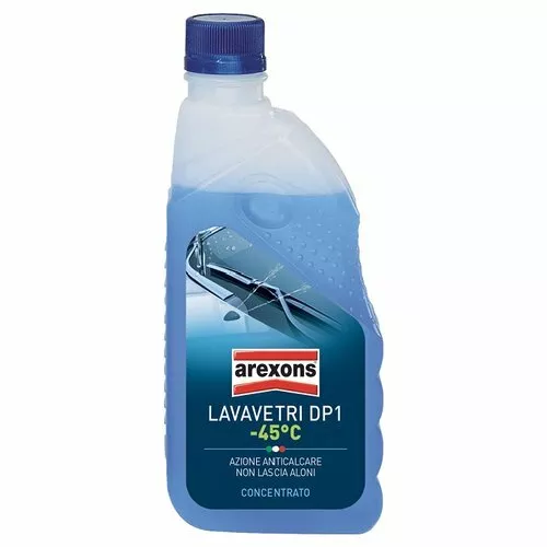 Lavavetri per tergicristalli AREXONS sgrassante Concentrato DP1 -45° 2 x 500 ml.