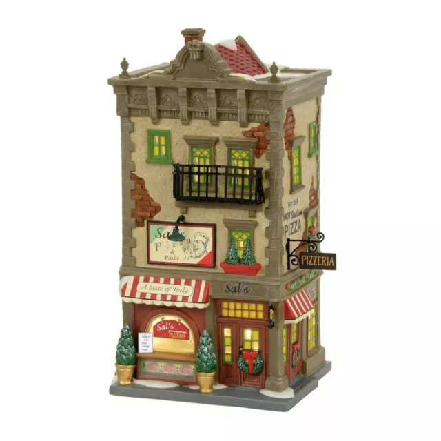 Dept 56 Christmas In The City SAL'S PIZZA AND PASTA 4056623 BRAND NEW IN BOX