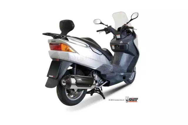 Pot D Echappament Complet MIVV Urban Inox pour Suzuki Burgman 125 2002 > 2006