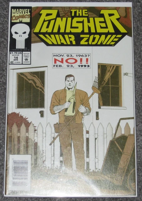 marvel comics the punisher war zone # 14 newsstand issue unread