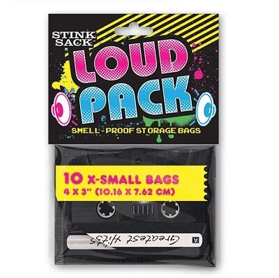 10pc - Stink Sack™ Loud Pack 4"x3" Smell-Proof Storage Bags
