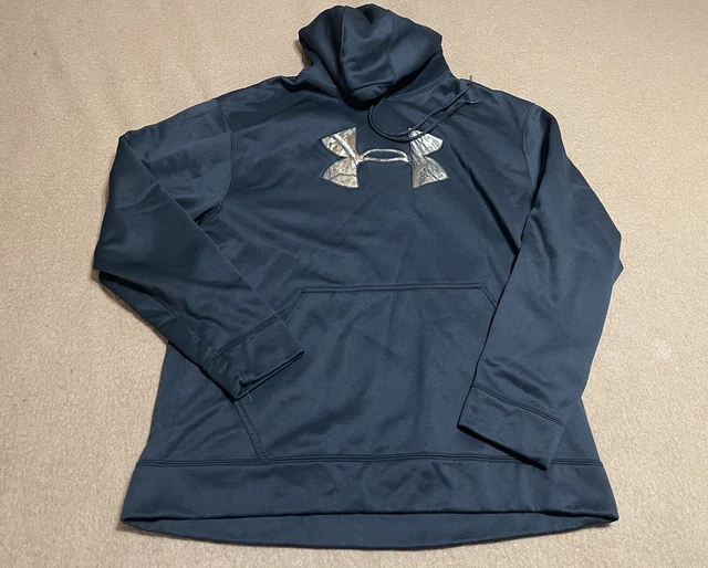 UNDER ARMOUR Fleece Loose Women’s Hoodie Big Logo RealTree Camo #209020 Sz XL D7