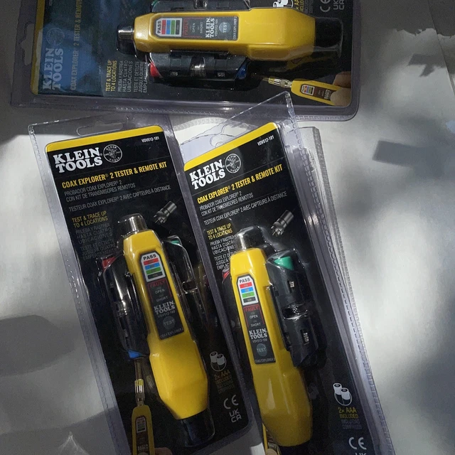 Lot Of 3 *BRAND NEW* - Klein Tools VDV512-101 Coax Explorer 2 with Remote Kit