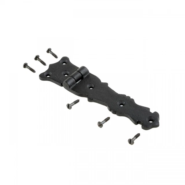 Strap Door or Cabinet Hinge Iron Fleur de Lis  5 1/2 "| Renovator's Supply