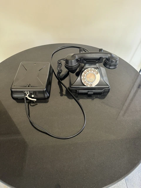 GPO BAKELITE 1930’S Original Telephone & Bell Box. Very Good Condition ...