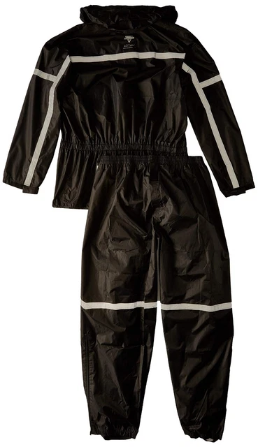 NEW RainSuit XL Nelson Rigg SR-5000 Stormrider 2Piece Black/Silver Jacket Pants