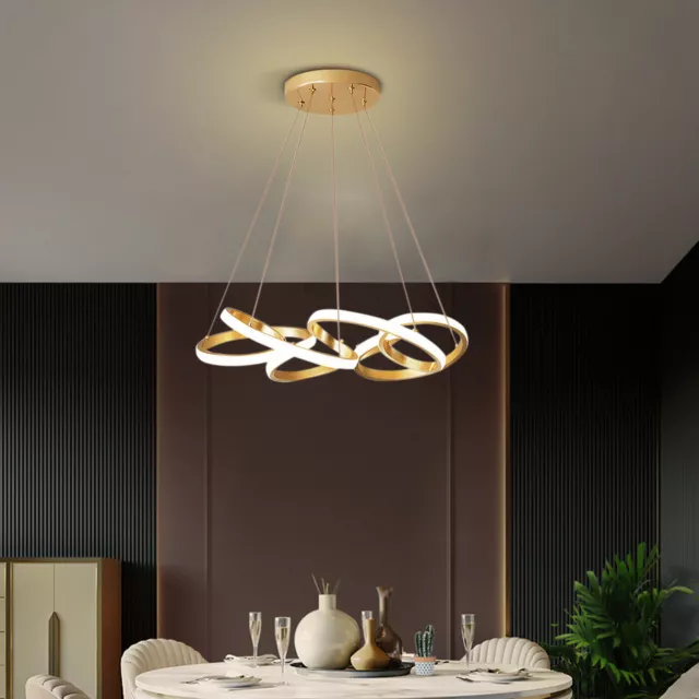 Acrylic Modern LED Ceiling Light Bar Pendant Lamp Fixture Chandelier Dining Room