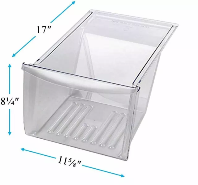 Bottom Crisper Drawer Compatible with Frigidaire Refrigerator 2536480240E