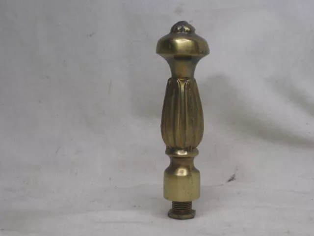 large vintage lamp finial ornate solid metal lighting topper top accent part