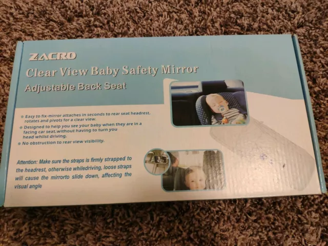 Zacro Adjustable. Clear View Baby Safety Mirror