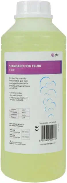 QTX | Smoke/Fog Fluid | Non Toxic Quality Fluid 1 Litre