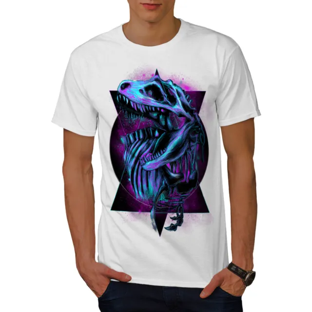 T-shirt da uomo Wellcoda TRex Raptor Dinosaur, grafica classica stampata