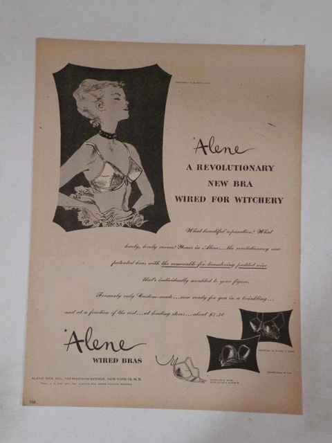 Magazine Ad* - 1946 - Alene Wired Bras