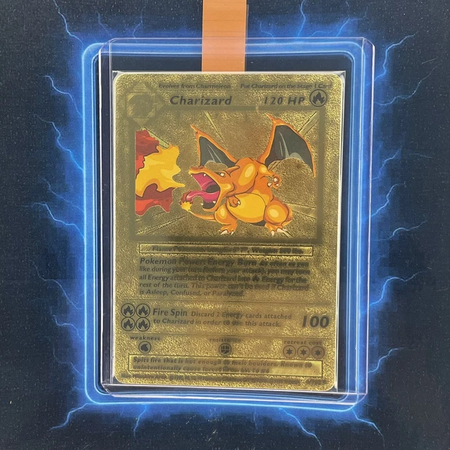 charizard gold foil pokémon card 4/102 Pokemon Charizard 4/102 Pokemon 2021 Celebrations Ultra Premium Collec main image 1