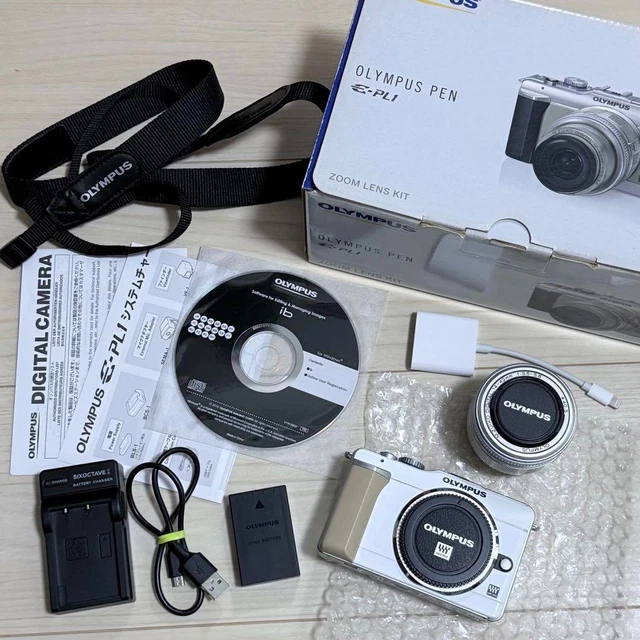 OLYMPUS PEN E-PL1 White 12.3MP Digital camera + 14-42mm Lens