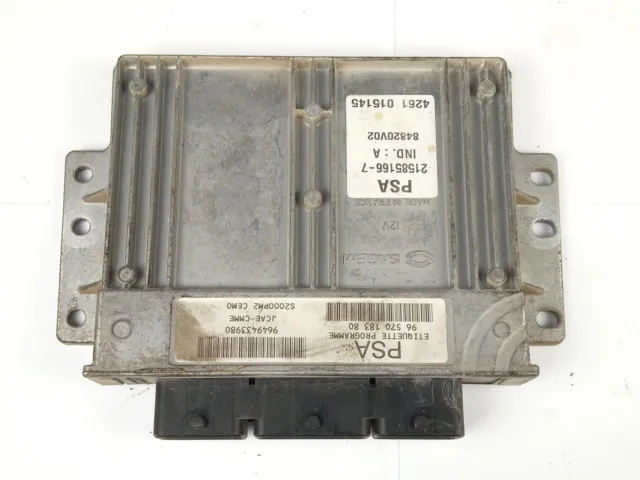 9657018380 Calculateur Moteur Ecu / 1104442 Pour Citroën C2 Jm_ 1.4