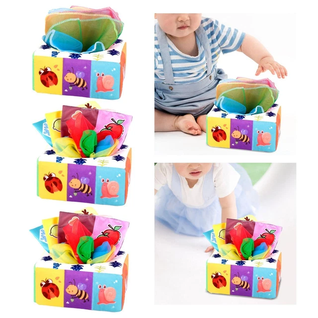 Cloth Tissue Box Toys Preschool Educational Toys Sensory Toys for Children Baby