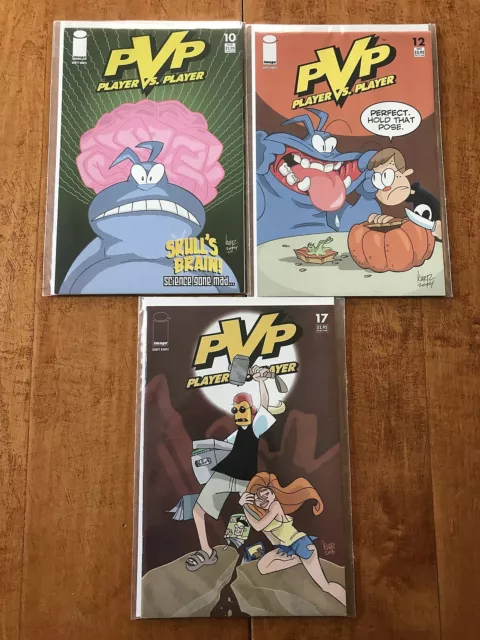Pvp Player Vs. Player #10, 12, 17 Scott Kurtz Image Comics Lot - Vf