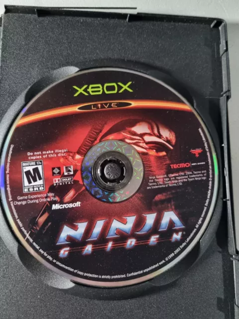 Ninja Gaiden (Microsoft Xbox, 2004) BLACK LABEL 📀 DISC ONLY w/cd case