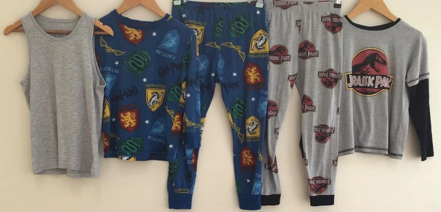 Pacchetto abbigliamento da notte ragazzi età 6-7 Jurassic Park Harry Potter fuorilegge urbani