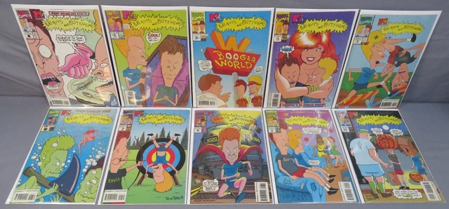 BEAVIS AND BUTTHEAD #1 2 3 4 5 6 7 8 9 10 (Full Run 1-10) Marvel Comics 1994 MTV