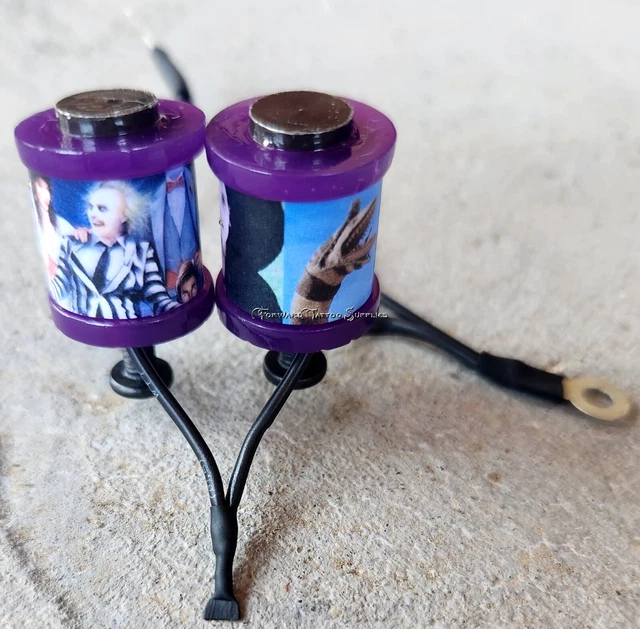 Máquina de tatuaje 1" 8-32 8 bobinas envolventes lavadora púrpura jugo de escarabajo personalizado hecho a mano