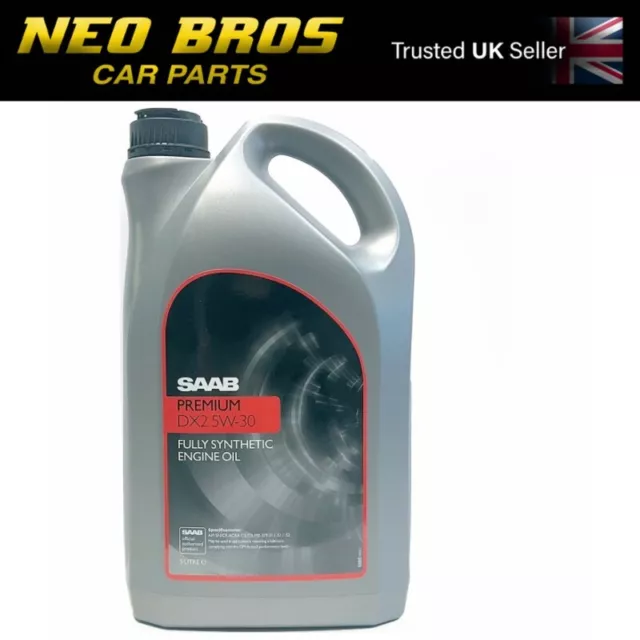 Genuine Saab 5W30 GM Vauxhall BMW VW Fully Synthetic Engine Motor Oil 5L Dexos 2