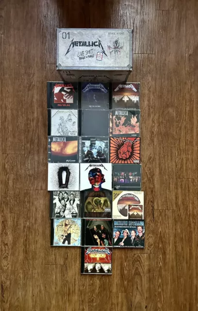 Metallica CD Lot Plus Live Binge And Purge Box Set 19 CDs VHS
