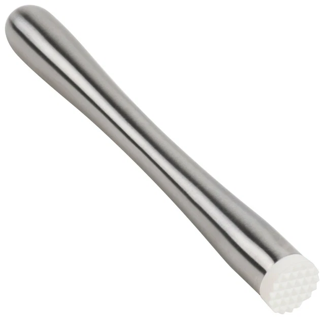 Tablecraft 8.75'' Stainless Steel Muddler for Cocktails/Mojitos
