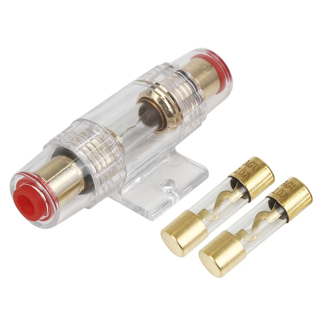 4 6 8 Jauge AWG en Ligne Porte Fusible avec 10A AGU Fusibles pour Voiture auto