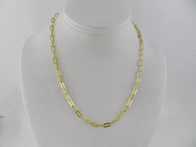 GIANI BERNINI Paperclip Link 18" Chain Necklace 18k Gold-Plated Sterling Silver