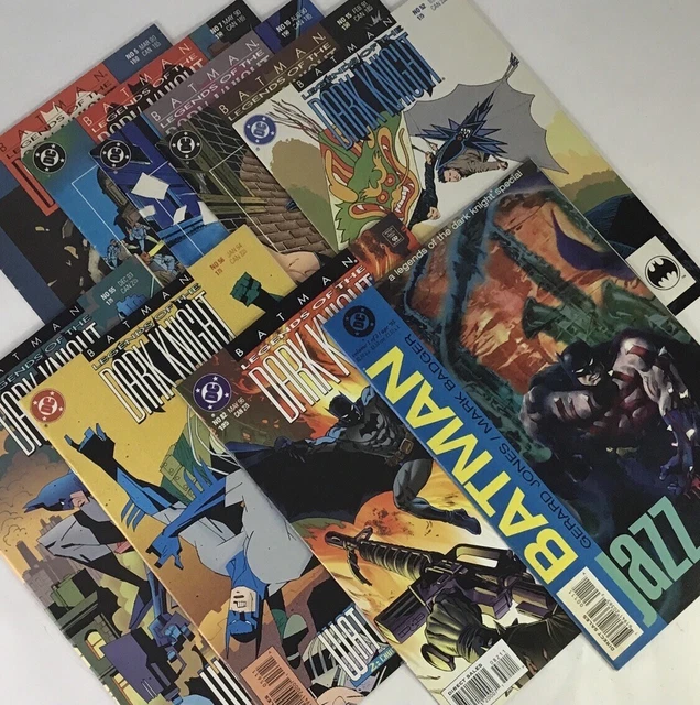 BATMAN Legends of the Dark Knight DC 9 Book Lot - 5,7,10,15,52,55,56,82 & JAZZ 1